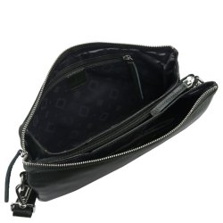 Adax Amalfi Eva skuldertaske gr�n �ben med lynl�slomme og hovedrum