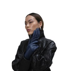 ADAX Sisse Damehandske m/touch Navy Str.L