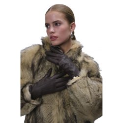 ADAX Sisse Damehandske m/touch Brun Str. XL