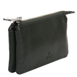 Adax Amalfi Sigrid pung gr�n l�der &ndash; sideprofil med lynl�s