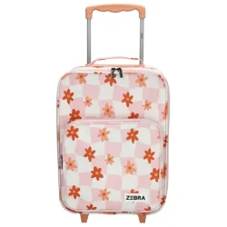 Zebra Trends Avonturier b�rnekuffert 16 tommer rosa med blomster