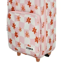 Zebra b�rnekuffert frontlomme med blomsterprint