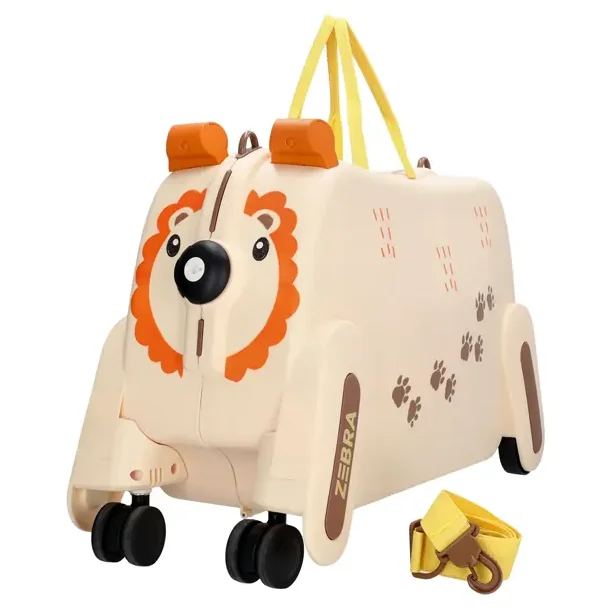 Zebra Trends Ranger ride-on b�rnekuffert beige med l�vedesign
