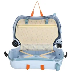 Zebra ride-on b�rnekuffert �ben med indretning