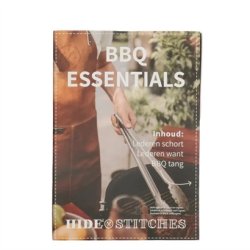 Grill st i brun lder – forklde og tilbehr fra Hide & Stitches