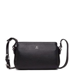 Adax Cormorano Linda skuldertaske i sort l�der set forfra
