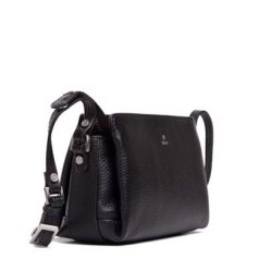 Adax Cormorano Linda skuldertaske i sort l�der set fra siden