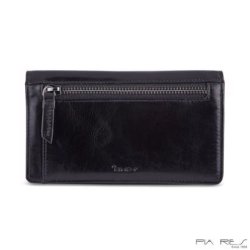 Pia Ries RFID-beskyttet damepung med overslag sort