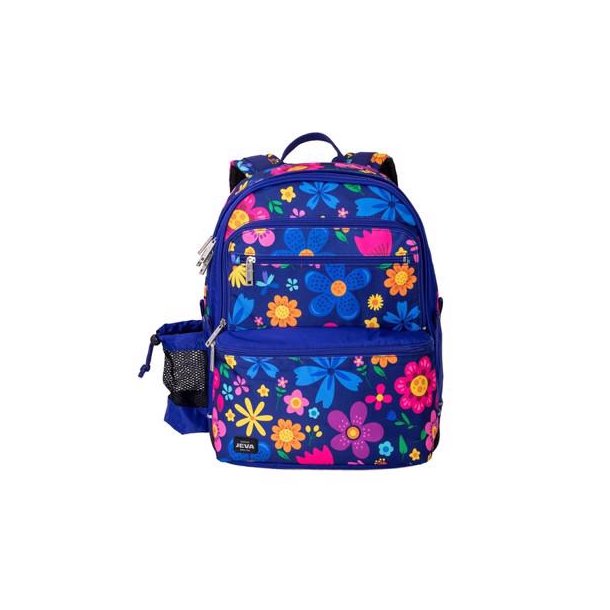 JEVA SQUARE Skoletaske Seaflowers - Rygsække, tasker og skoletasker til børn Hugo P lædervarer & rejseartikler