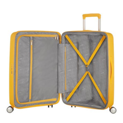 American Tourister Soundbox Trolleykuffert Spinner 67cm Golden Yellow
