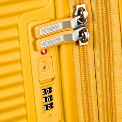 American Tourister Soundbox Trolleykuffert Spinner 67cm Golden Yellow