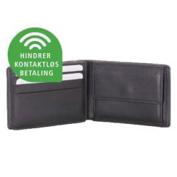 Pia Ries RFID-sikret dollarmappe sort