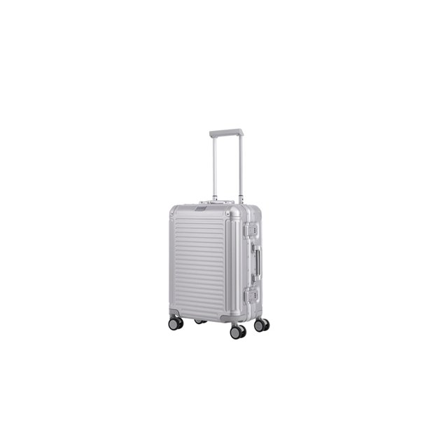 Travelite Next kabinekuffert 55 cm i slv set forfra