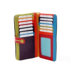 Indvendigt layout af Pia Ries Tropical pung med plads til 13 kort