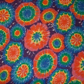 Bandana med batik tryk BA-Rainbow Splash