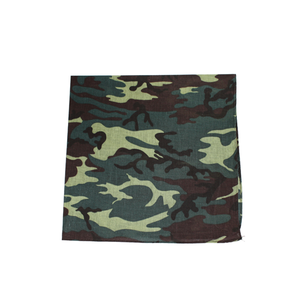 Grn/brun/sort camouflage bandana BA-C-Grn