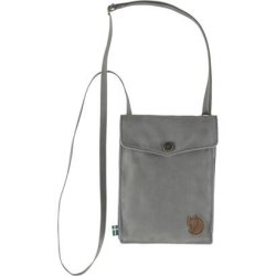 Fjllrven Pocket skuldertaske i Super Grey – frontvisning