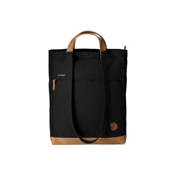 Fjllrven Totepack No. 2 sort med lderhndtag