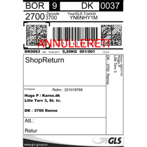 Returlabel GLS