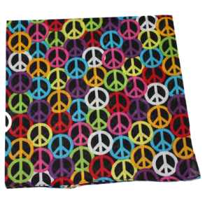 Farvet peace bandana BA-Peace