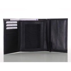 Indvendigt layout af junior tegnebog med kort- og seddelrum